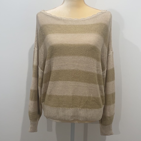 LOFT striped boatneck sweater size M - Picture 2 of 10